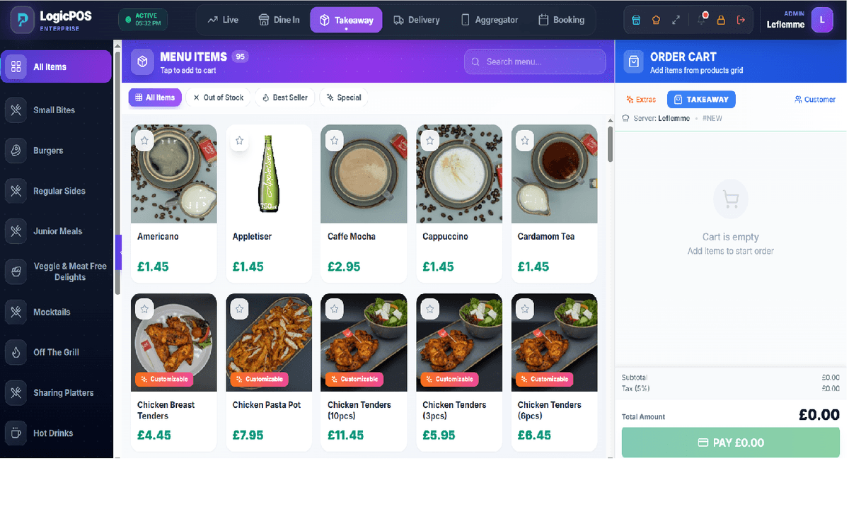 Beautiful POS Interface